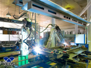 automatik welding sheet metal on factory KEOS